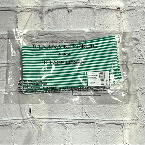 🆕 [brf] 3 pack of striped face masks - Picture 1 of 4